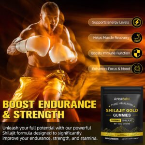 Shilajit Gummies with benefits and boxer